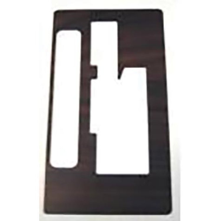 CP6854G 1968 Pontiac GTO, LeMans, GTO; Automatic Transmission; Dual Gate Shifter Top Plate; Woodgrain Insert