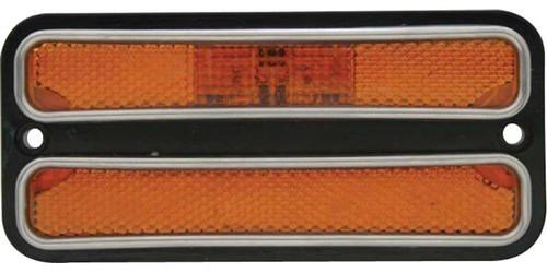 CP687201 1968-1972 GM Truck - Front LED Side Marker Light with Stainless Steel Trim - Amber