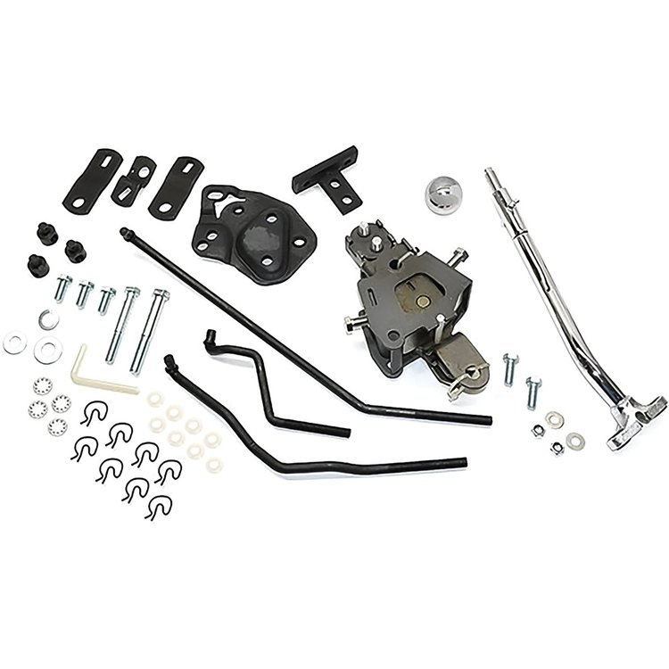 CP9571V Muncie Shifter Arm with 4-Speed Shifter Body Set for 1964-1966 GM Bucket Seat Models