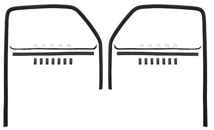 CR1055 1947-50 Chevrolet, GMC Truck; Windowfelt Glass Run Set, without Division Bar; 6 Piece