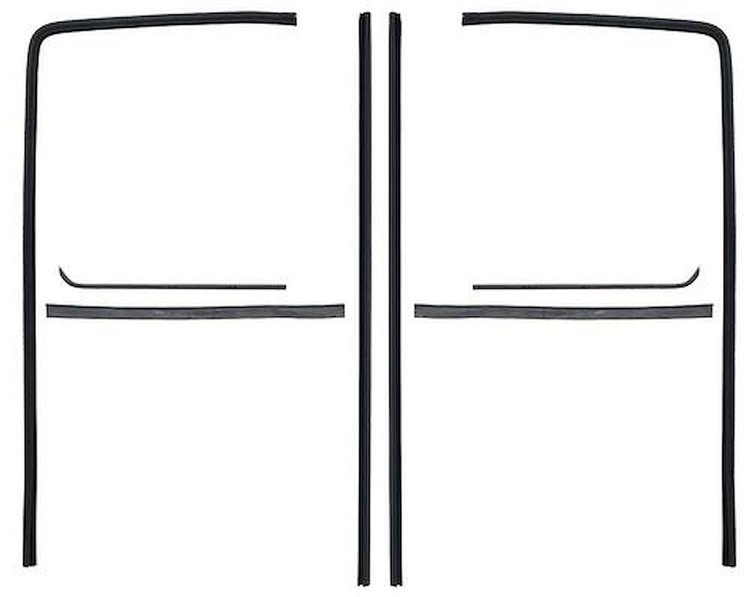 CR1056 Window Felt Kit for 1951-1955 Chevrolet, GMC Truck [Division Bars and Upper Channels]