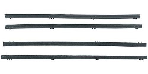 CR1072 1967-72 Chevrolet, GMC, Suburban; Belt Line Weatherstrip; For Rear Side Windows, Anti Rattle Felts; LH and RH; Inner and 