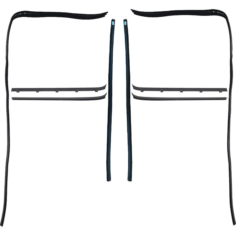 CR1109 1973-76 Chevy, GMC Truck Glass Run & Window Felt-Anti Rattle Set, 8 Piece