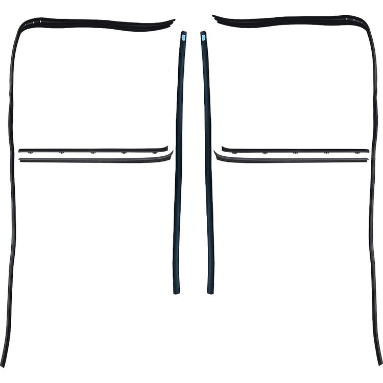 CR1110 1973-76 Chevy, GMC Truck Glass Run & Window Felt-Anti Rattle Set, 8 Piece