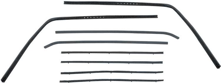 CR1111 Glass Run and Window Felt Anti-Rattle Set for 1981-1991 Chevy/GMC Trucks
