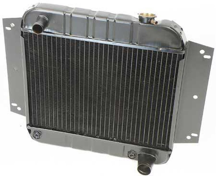 CRD1133A Radiator-1962-65 Chevy II/Nova L6 194/230 W/ AT-(14-1/8" X 18-1/2" X 2") Brass/Copper Core
