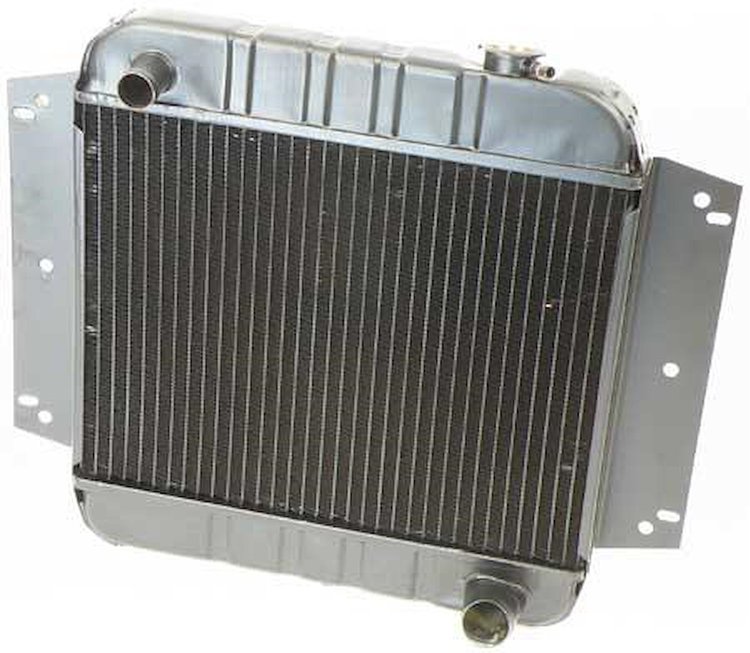 CRD1133S Radiator-1962-65 Chevy II/Nova 6Cyl W/ MT-Brass/Copper 3 Row (14-1/8" X 18-1/2" X 2"Core)