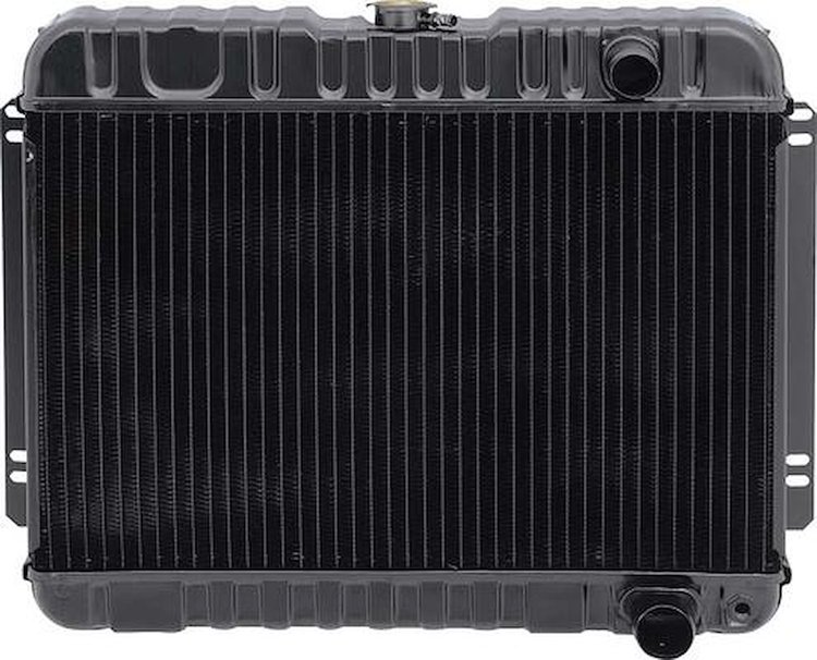 CRD1154S Radiator-1963-65 Chevy II/Nova V8 W/ MT-4 Row (Inlet On Pass Side)(15-1/2"X23-1/2" X2-5/8" Core)