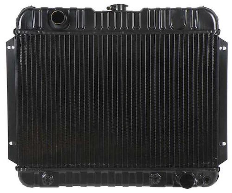 CRD1314A Radiator-1963-67 Nova V8 283/327 W/ At- 4 Row Inlet On Driver Side (15-1/2" X 23-1/2" X 2-5/8" Core)