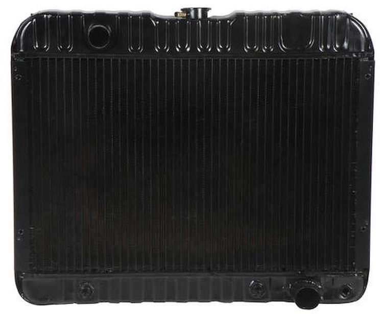 CRD1324A Radiator-63-67 Nova V8 283/327 W/AT 4 Row LH Inlet Recessed Side Brckts (15.5" X 23.5" X2-5/8" Core)
