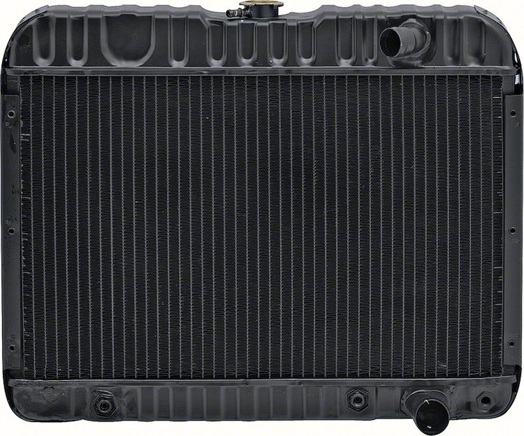 CRD1383A Radiator-1967 Impala/Full-Size V8 396 W/ AT & AC-3 Row (17-1/2" X 25-1/2" X 2" Core) Copper/Brass
