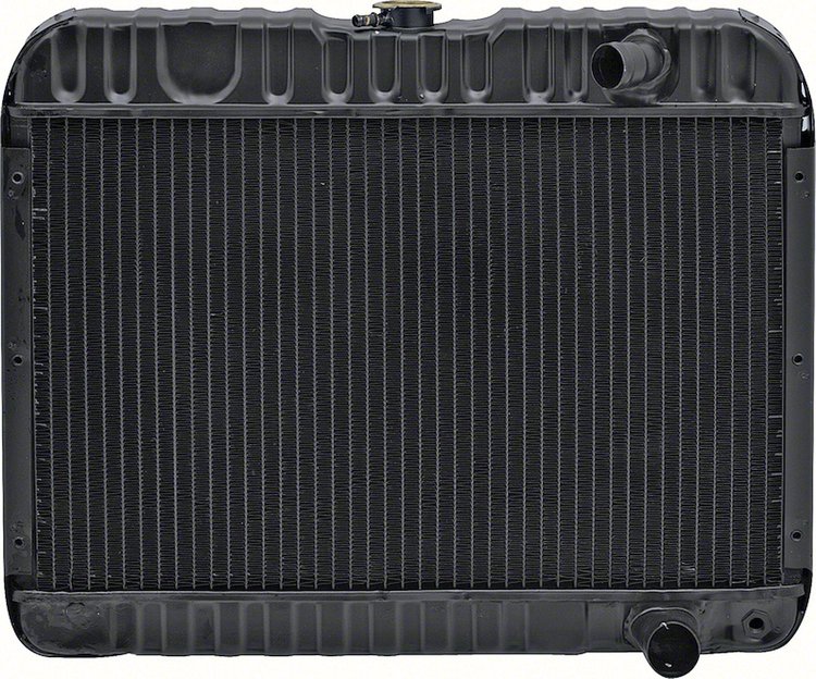 CRD1383S Radiator-1967 Impala/Full-Size V8 396 W/ MT & AC-3 Row (17-1/2" X 25-1/2" X 2" Core) Copper/Brass