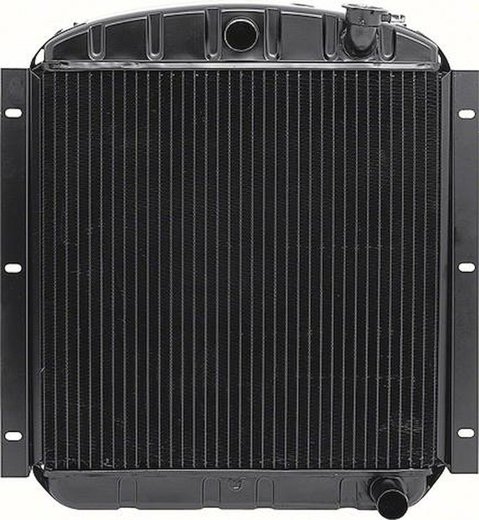 CRD1553S Radiator 1947-55 1/2-3/4 Ton Chevy Truck L6 WithMT 3 Row Copper/Brass (20-3/4" x 19-3/4" x 2" Core)