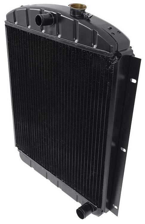 CRD1564S Radiator 1948-54 Chevrolet 1-Ton L6 With MT 4 Row Copper/Brass (22-1/2" x 20-1/2" x 2-5/8" Core)