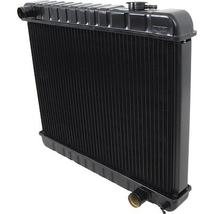 CRD1624S Radiator 1966 Chevy Truck L6/V8 With MT And AC 4 Row Copper/Brass (17-3/8" x 25-1/4" x 2-5/8" Core)