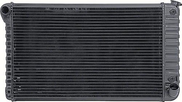 CRD1634A Radiator 1967-72 Chevrolet Truck L6/V8 With AT 4 Row Copper/Brass (17-1/8" x 28-1/4" x 2-5/8" Core)