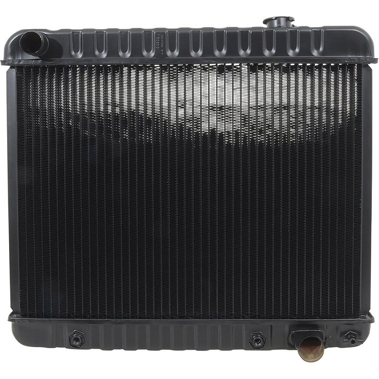 CRD1723S Radiator 1963-66 GM Truck L6/V8 With MT 3 Row Copper/Brass (17-3/8" x 24-3/4" x 2" Core)