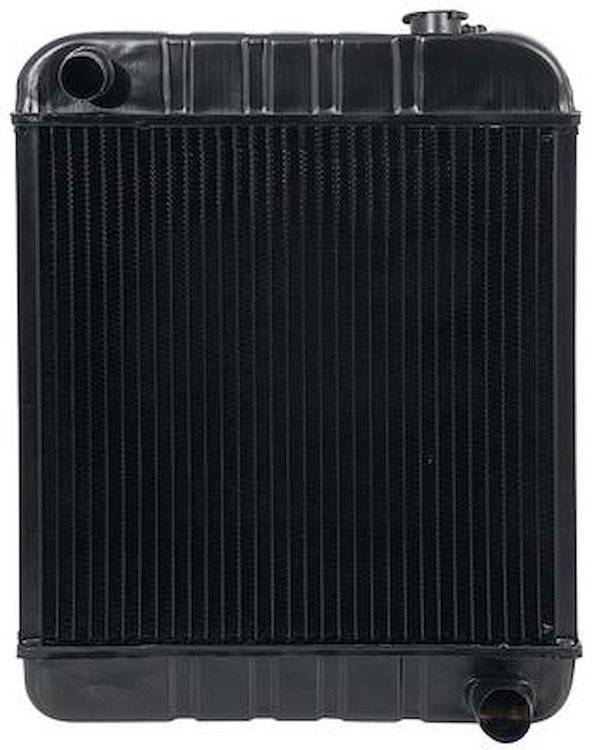 CRD1733S Radiator 1963-66 GM Truck L6 230 With MT 3 Row Copper/Brass (17-3/8" x 18-1/2" x 2" Core)