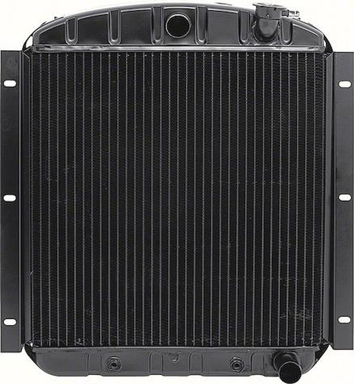CRD1940A Radiator 1947-55 GMC Truck L6/V8 With AT 3 Row Copper/Brass (20-3/4" x 19-3/4" x 2")