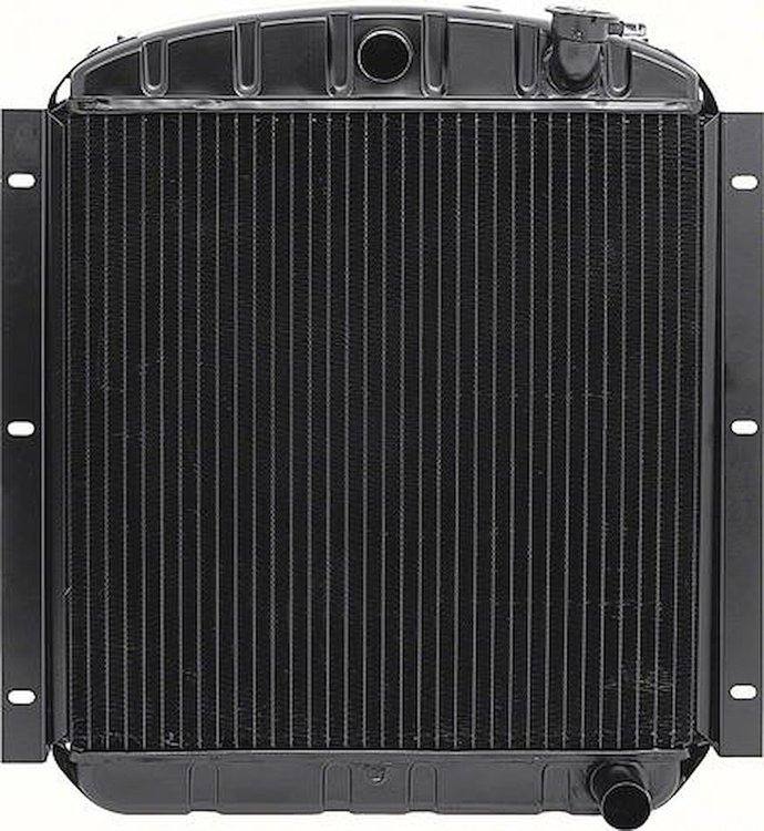 CRD1941S Radiator 1947-55 GMC Truck V8 With MT 4 Row Copper/Brass (20-3/4" x 19-3/4" x 2-5/8" Core)