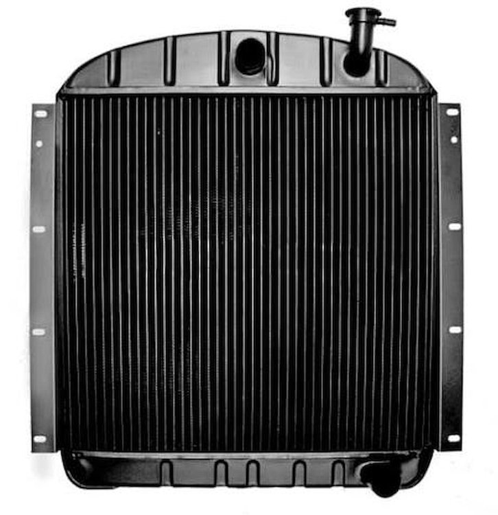 CRD1955A Radiator 1955-59 GMC With Pontiac V8 And AT 4 Row Copper/Brass (22-3/8" x 23-1/2" x 2-5/8" Core)
