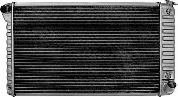 CRD1963A Radiator 1960-62 GMC Truck L6/V8 With AT 4 Row Copper/Brass (22-3/8" x 23-1/2" x 2-5/8" Core)