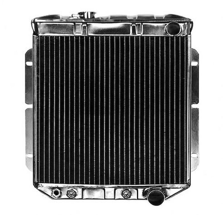CRD5103A Radiator 1964-66 Mustang L6 With Auto Trans 4 Row Copper/Brass