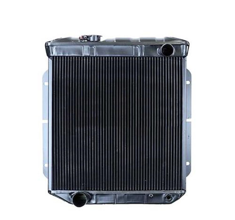 CRD5113S Radiator 1964-66 Mustang With Manual Trans For V8 Conversion 3 Row Copper/Brass