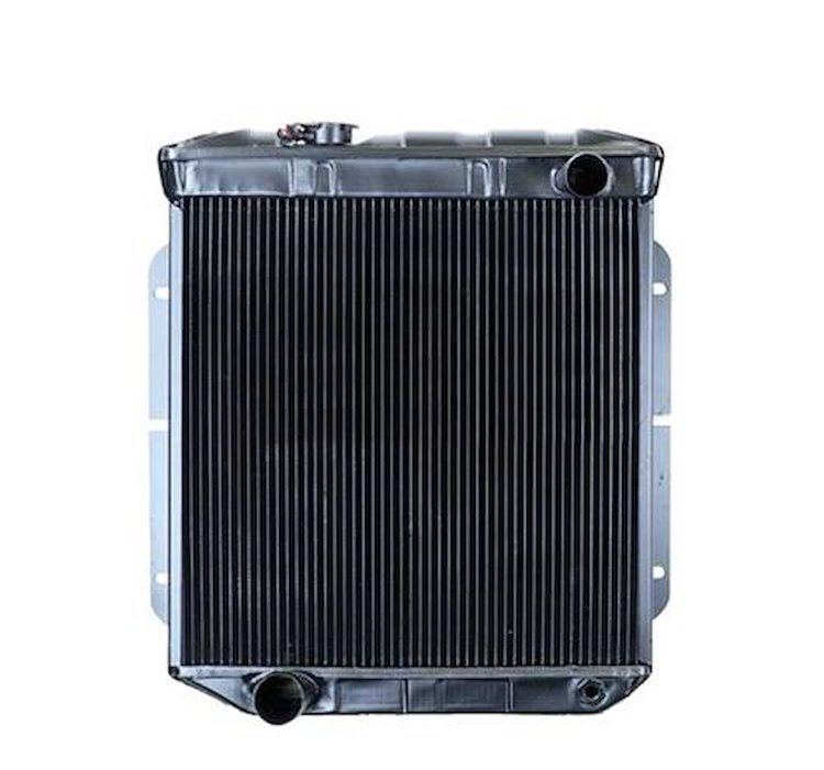 CRD5114A Radiator 1964-66 Mustang With Auto Trans For V8 Conversion 4 Row Copper/Brass