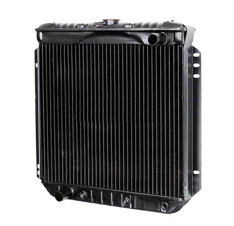 CRD5118A Radiator 1967-70 Mustang And 1970 Cougar V8/302-351 With Auto Trans 3 Row Copper/Brass