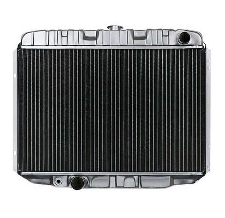 CRD5123S Radiator 1968-70 Mustang And 1970 Cougar V8/302-351 With Manual Trans 4 Row Copper/Brass