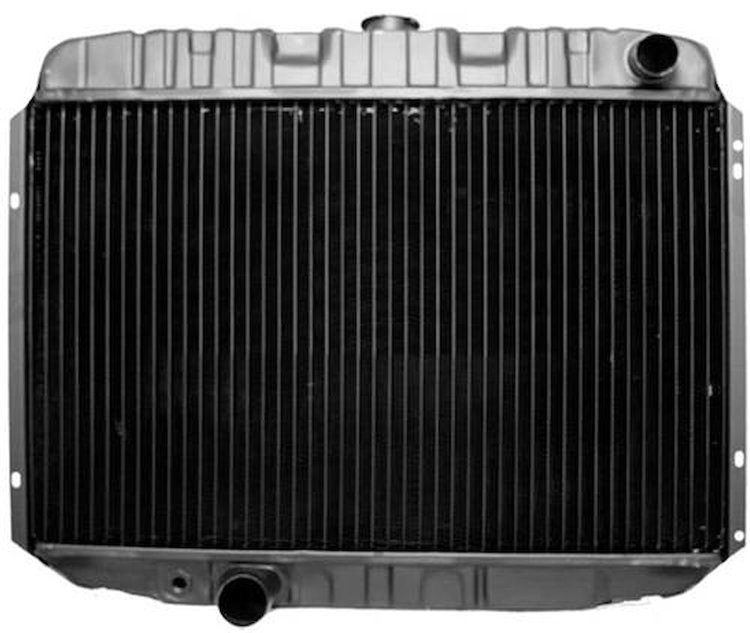 CRD5133S Radiator 1968-70 Mustang/Cougar V8/390-428 With Manual Trans 4 Row Copper/Brass