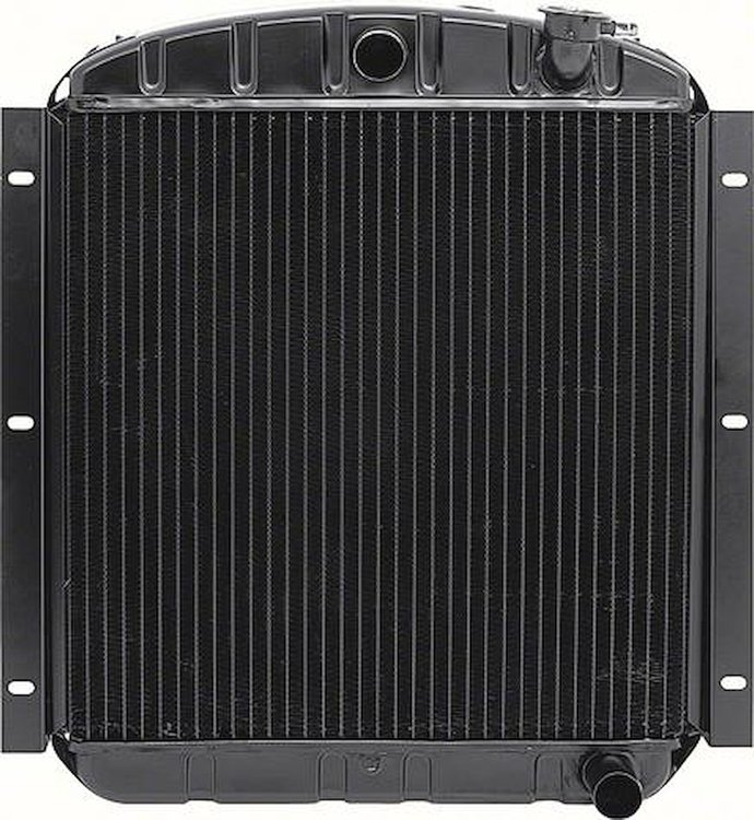 CRD9801S Radiator 1947-54 GMC 1 Ton V8 With MT 4 Row Copper/Brass (20-3/4" x 19-3/4" x 2-5/8" Core)