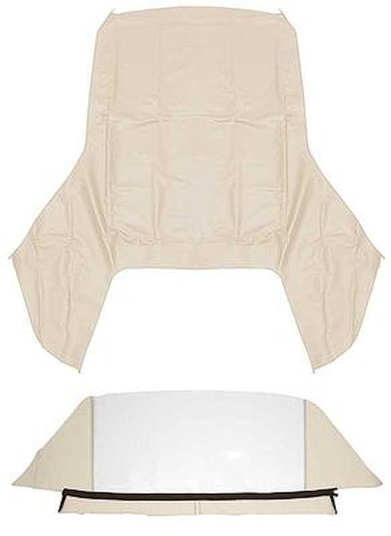 CT127131 1959-60 GM B-Body; Convertible Top Kit; With Plastic Window; Pinpoint Vinyl; Beige
