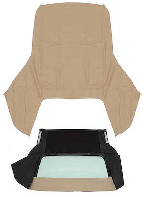 CT131205 1961-64 GM B-Body; Convertible Top Kit; With Glass Rear Window; Pinpoint Vinyl; Tan