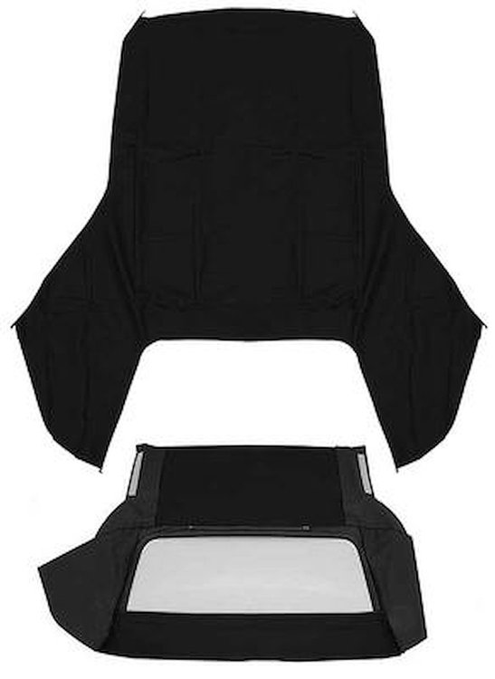 CT131233 1961-64 GM B-Body; Convertible Top Kit; With Glass Rear Window; Pinpoint Vinyl; Black