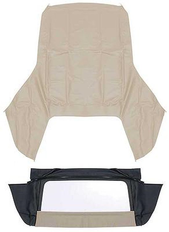 CT133131 1965-70 GM B-Body; Convertible Top Kit; With Plastic Window; Pinpoint Vinyl; Beige