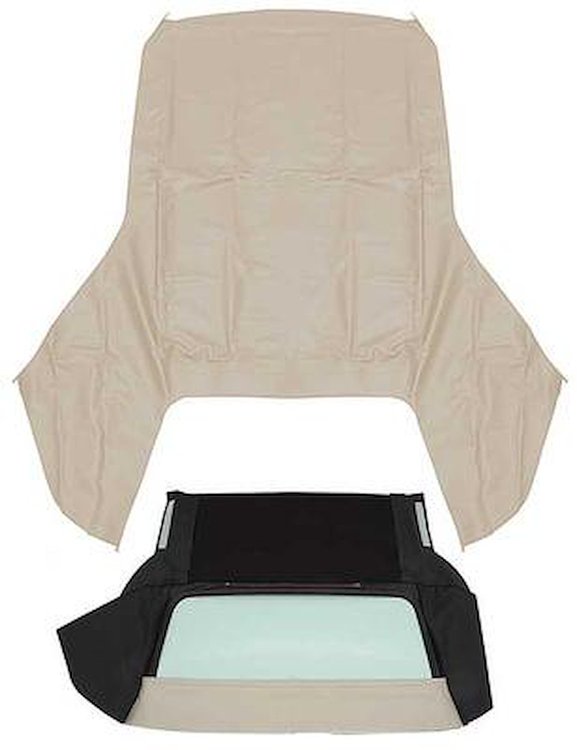 CT140231 1967-70 GM B-Body; Convertible Top Kit; With Glass Window; Pinpoint Vinyl; Beige
