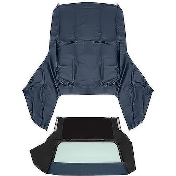 CT140233 1967-70 GM B-Body; Convertible Top Kit; With Glass Window; Pinpoint Vinyl; Black