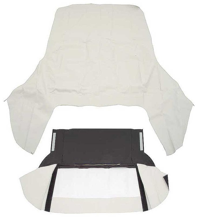 CT144121 1971-76 GM B-Body; Convertible Top Kit; With Plastic Window; With Zipper; Vinyl; White