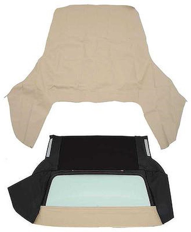 CT144305 1971-76 GM B-Body; Convertible Top Kit; With Glass Window; With Defrost; Vinyl; Dark Tan