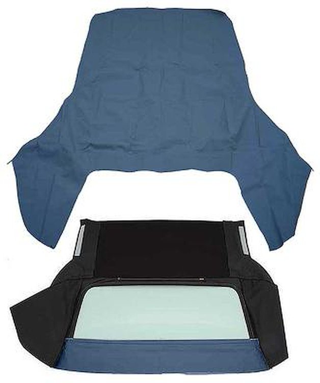 CT144316 1971-76 GM B-Body; Convertible Top Kit; With Glass Window; With Defrost; Vinyl; Dark Blue