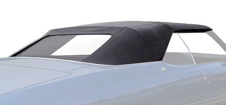 CT233114 1965-70 GM B-Body; Convertible Top Kit; With Plastic Rear Window; Stayfast Canvas Cloth; Black