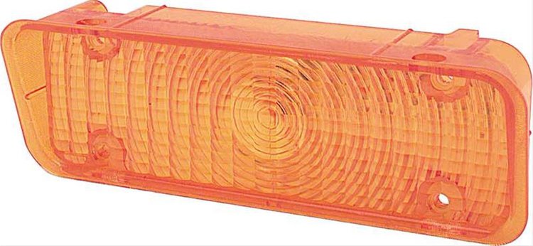 1971-72 GM TRUCK PARK LIGHT LENS-AMBER-RH