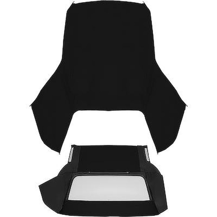 CT240214 1967-70 GM B-Body; Convertible Top Kit; With Glass Rear Window; Stayfast Canvas Cloth; Black
