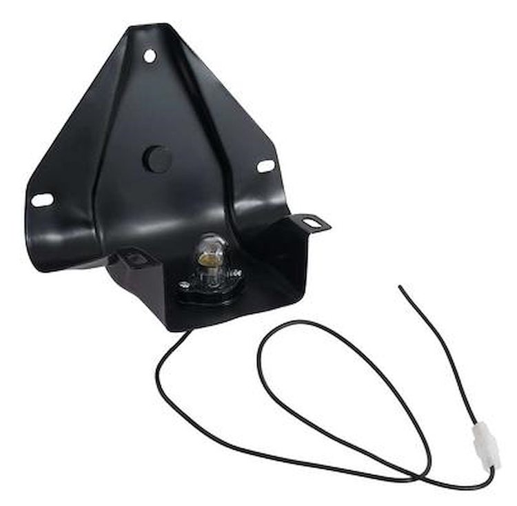 CT26699 1960-66 Chevrolet, GMC Pickup; License Plate Bracket; Rear; With License Lamp Assembly