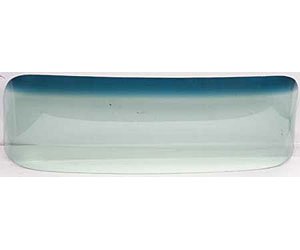 LATE 55-59 PICKUP GREEN TINT WITH BLUE SHADE WINDSHIELD CURVED