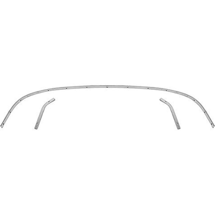 CTS6164 1961-64 Impala; GM B-Body; Convertible Top Rear Tack Strip Bow Set; Tacking Rail; Trimstick; 3-Piece
