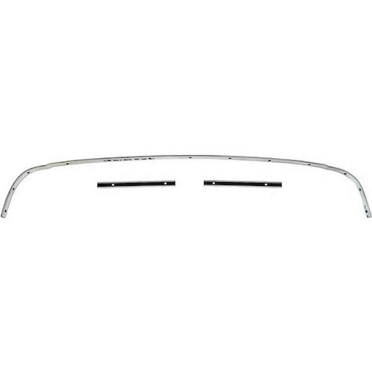 CTS6263 1962-63 Chevy II/Nova; Convertible Top Rear Tack Strip Bow Set; Tacking Rail; Trimstick; 3-Piece