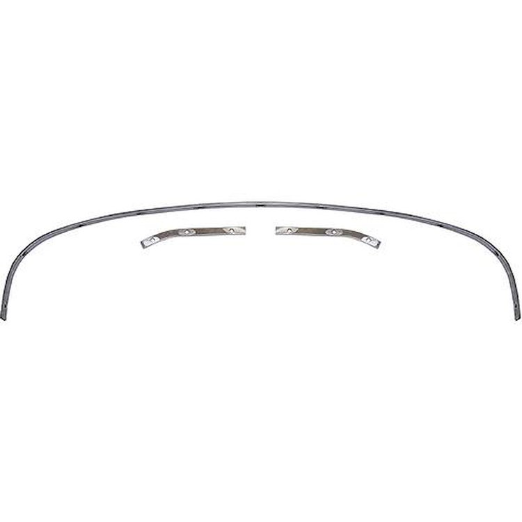 CTS6768 1967-68 Impala; GM B-Body; Convertible Top Rear Tack Strip Bow Set; Tacking Rail; Trimstick; 3-Piece